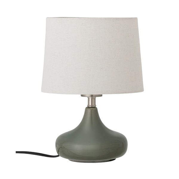 Tumši zaļa galda lampa ar auduma abažūru (augstums 28 cm) Loa – Bloomingville