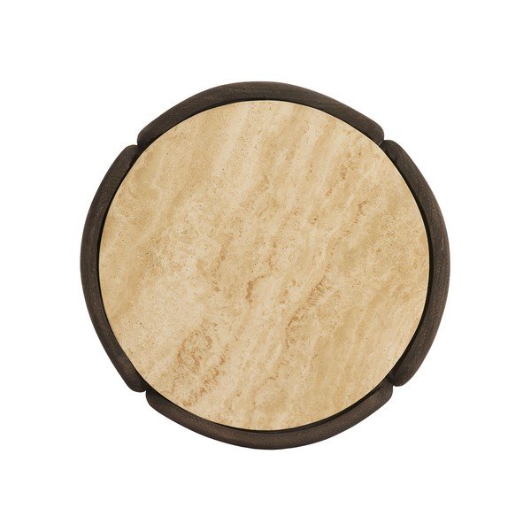 Apaļš sānu galdiņš ar akmens galda virsmu ø 45 cm Ali – Light & Living-image-3