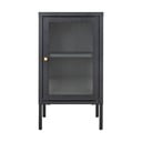 Melna metāla vitrīna 38x70 cm Dalby – House Nordic