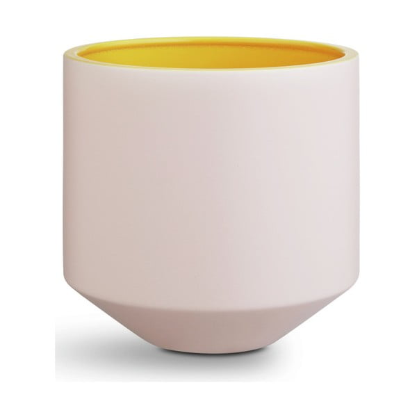 Rozā un dzeltens keramikas podiņš Kähler Design Fiora