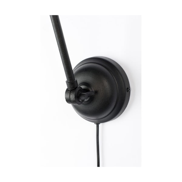 Melna sienas lampa White Label Maarten-image-4