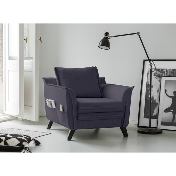 Antracīta pelēks atpūtas krēsls Miuform Charming Charlie-image-2