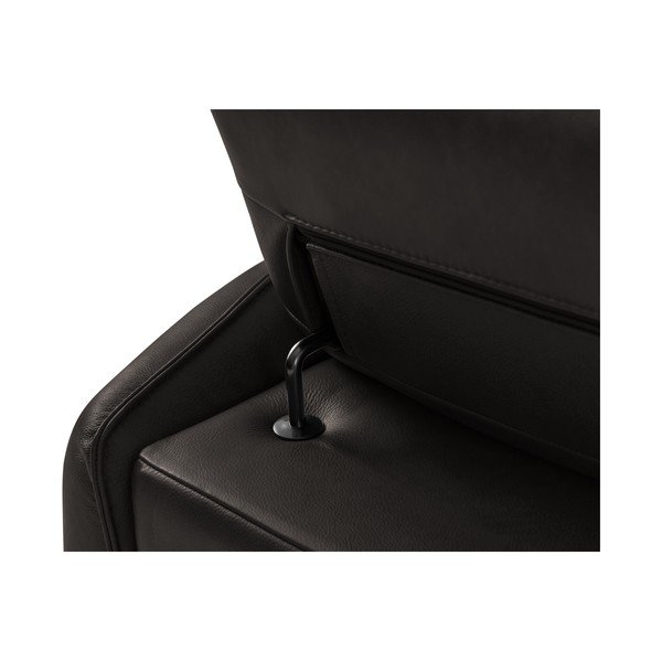 Melns ādas atpūtas krēsls Hubble – Windsor & Co Sofas-image-1