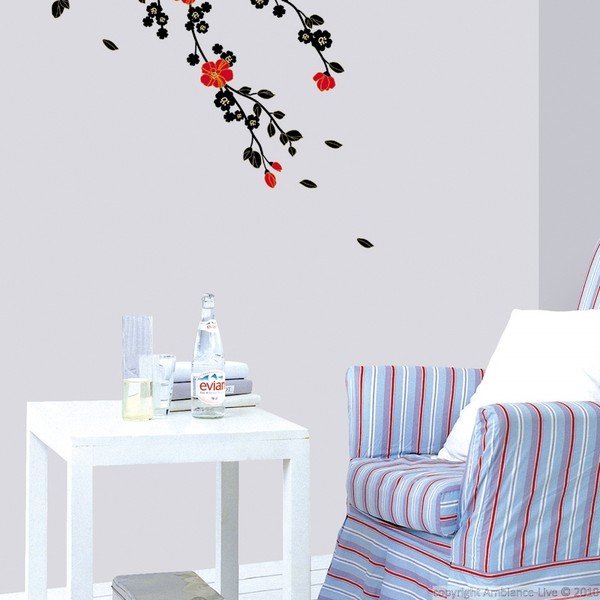 Uzlīmes Ambiance Sarkans koks un ziedi-image-2