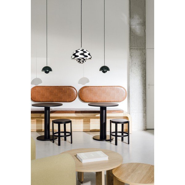 Apaļš ēdamgalds ar ozolkoka imitācijas galda virsmu ø 80 cm Sool – noo.ma-image-4