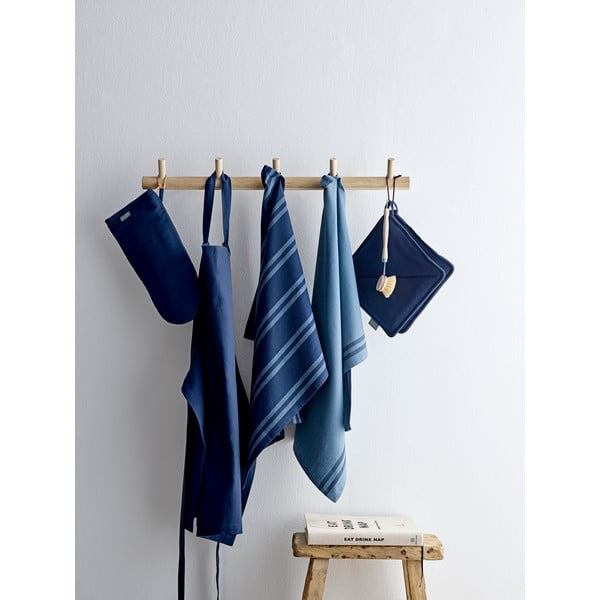 2 zilu kokvilnas galda paliktņu komplekts Södahl-image-1