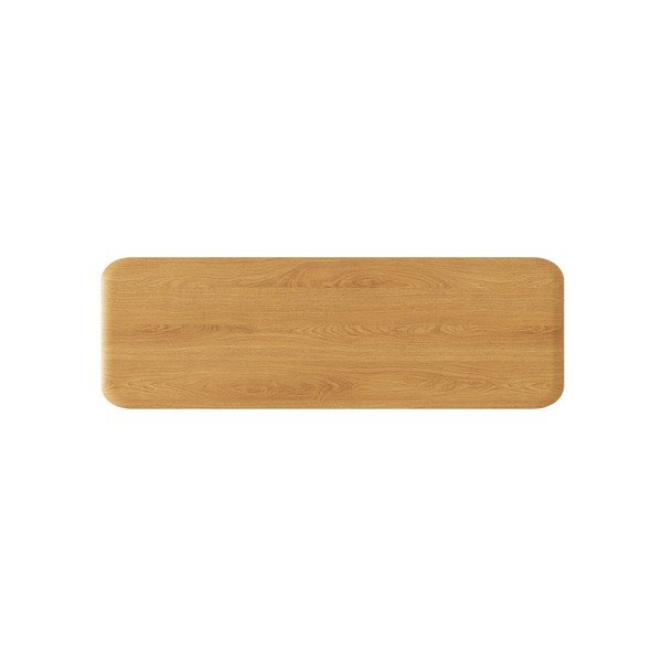 Dabīga toņa ozola masīvkoka konsoles galds 40x120 cm Charlotte – Micadoni -image-4