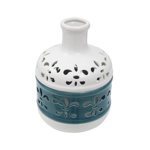 Zilā un baltā porcelāna vāze Mauro Ferretti Basso-image-2