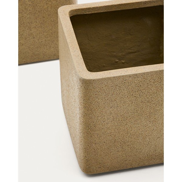 Puķu poda apvalki no mākslīgā akmens (2 gab.) Minoa – Kave Home-image-3