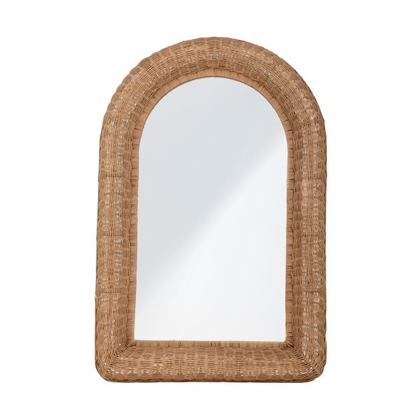 Sienas spogulis ar rotangpalmas rāmi 60x92 cm Maleen – Bloomingville