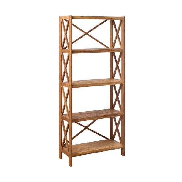 Dabīga toņa ozola masīvkoka plaukts 70x161 cm X-Shelf – Unique Furniture-image-2