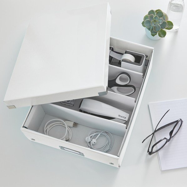 Balta kaste ar organizatoru Leitz Click&Store, garums 37 cm-image-1