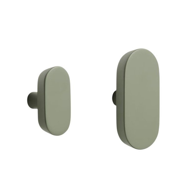 Zaļi dižskābarža masīvkoka sienas āķi (2 gab.) Arely – Kave Home