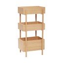 Dabīga toņa ozola masīvkoka konsoles galds 34x43 cm Stack – Hübsch