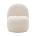 Balts bērnu atpūtas krēsls no buklē auduma Bucky – Kave Home