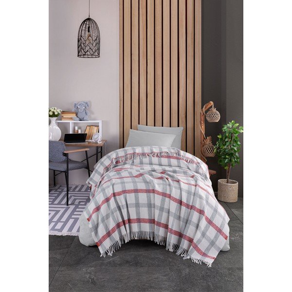 Pelēks gultas pārklājs 150x200 cm Warm Soft – Mijolnir-image-2