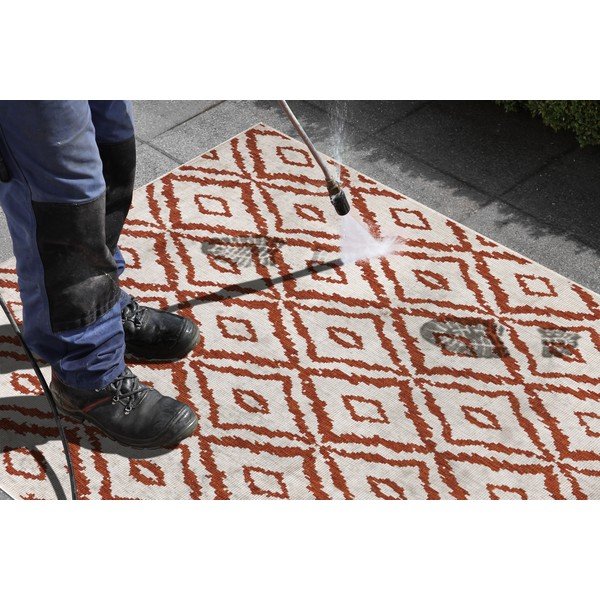 Sarkanbalts āra paklājs NORTHRUGS Rio, 80 x 150 cm-image-1