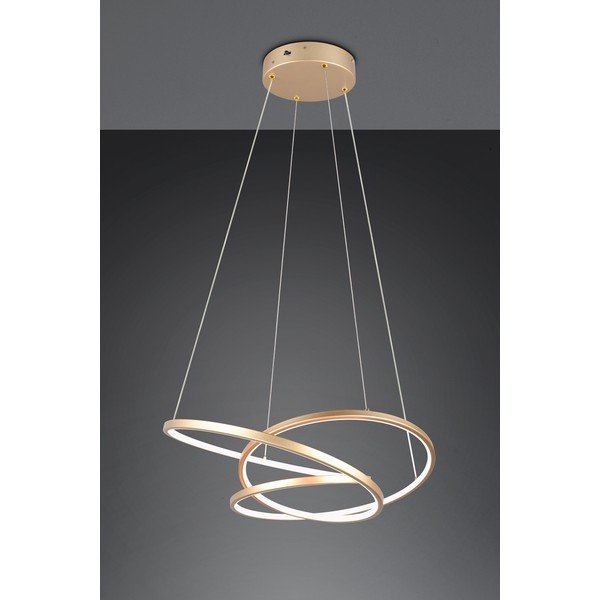 Zelta krāsas LED piekaramā lampa ar regulējamu spilgtumu Darvin – Trio-image-2