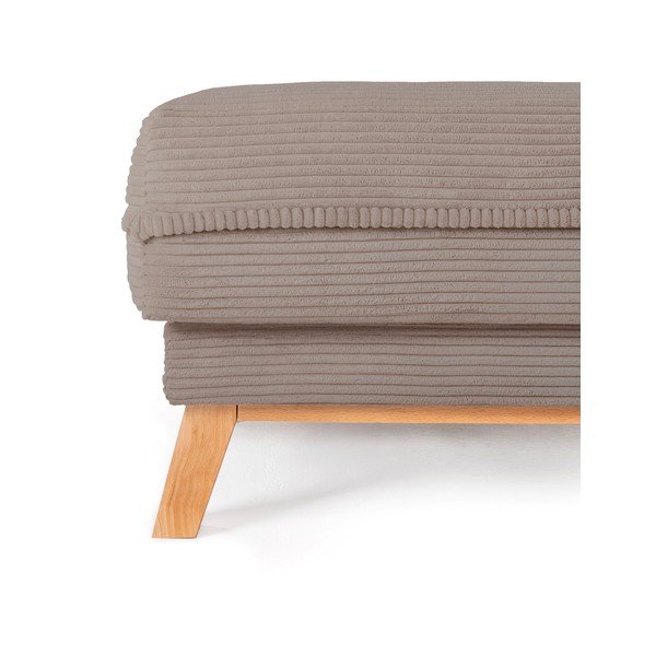 Pelēkbrūns velveta kāju soliņš Tori – Bonami Selection-image-2