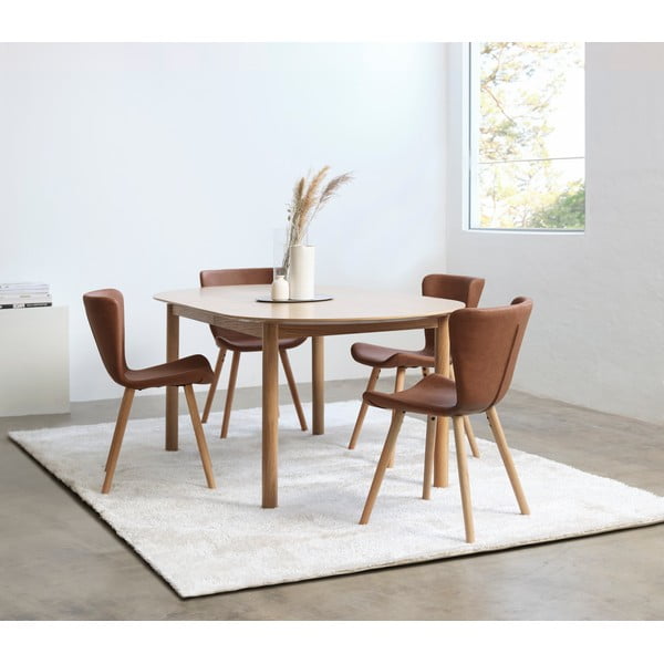 Brūni metāla pusdienu krēsli (2 gab.) Teslin – Unique Furniture-image-1