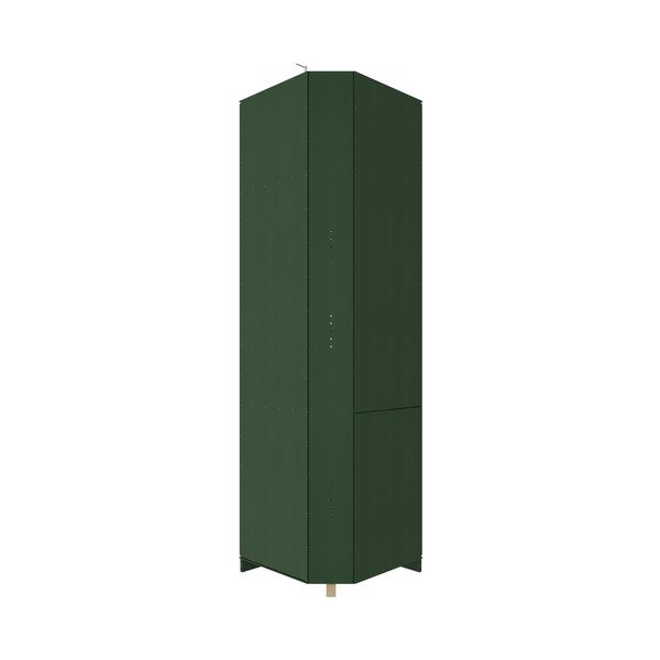 Zaļš priedes masīvkoka grāmatplaukts 85x219x56 cm Anita – Støraa-image-4