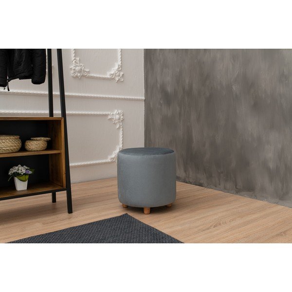 Gaiši pelēks pufs Begon – Balcab Home-image-4