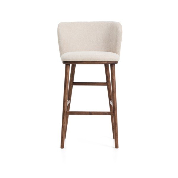 Bēšs polsterēts bāra krēsls (sēdekļa augstums 75 cm) Ciselia – Kave Home-image-3