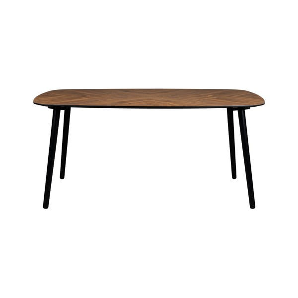 Ēdamgalds ar valrieksta koka imitācijas galda virsmu 90x165 cm Clover – Dutchbone