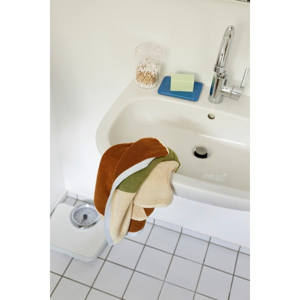 Brūns frotē kokvilnas dvielis 50x100 cm Block – Hübsch-image-3