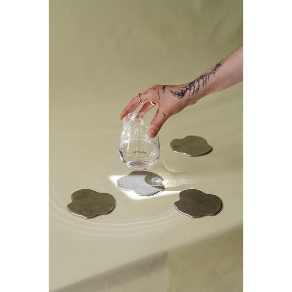 Sudraba krāsas metāla paliktņi (4 gab.) Plama – noo.ma-image-3