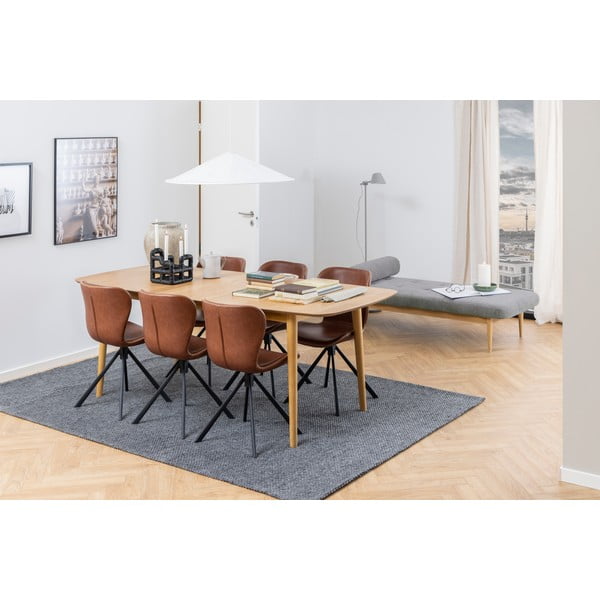 Izvelkamais ēdamgalds ar ozolkoka imitācijas virsmu 180x90 cm Montreux – Actona-image-2