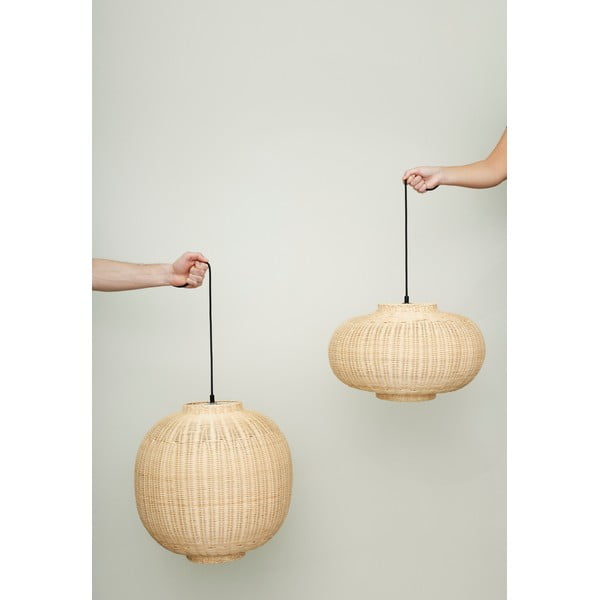 Dabīga toņa piekaramā lampa ø 45 cm Chand – Hübsch-image-1