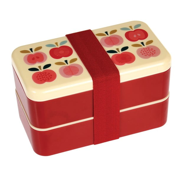 Pusdienu kārba 2x kastes/galda piederumi Vintage Apple – Rex London