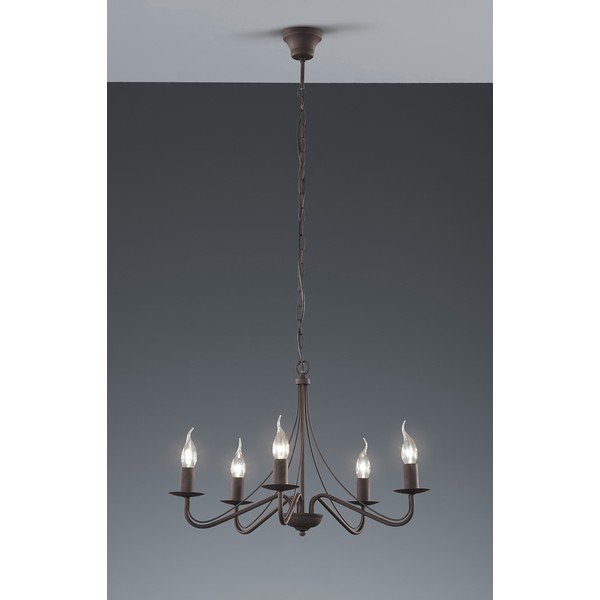 Bronzas krāsas metāla piekaramā lampa ø 55 cm Country – Reality-image-2