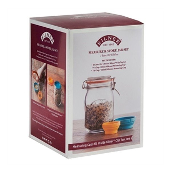 Pārtikas trauks ar mērtraukiem Kilner, 1 l-image-1