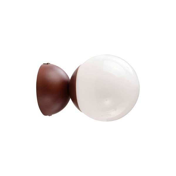 Balta/brūna griestu lampa no opāla stikla ø 15 cm Leah – Jotex-image-3
