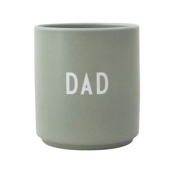 Zaļa porcelāna krūze 300 ml Dad – Design Letters