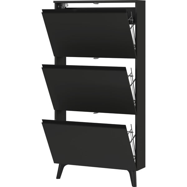 Antracīta pelēks atverams apavu plaukts Scarpa – Germania-image-2