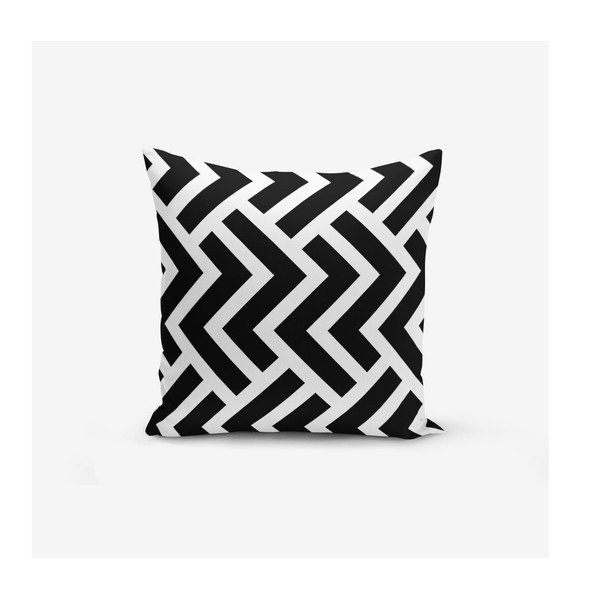 4 Spilvendrānu komplekts BW Graphic Patterns Minimalist Cushion Covers, 45 x 45 cm-image-2