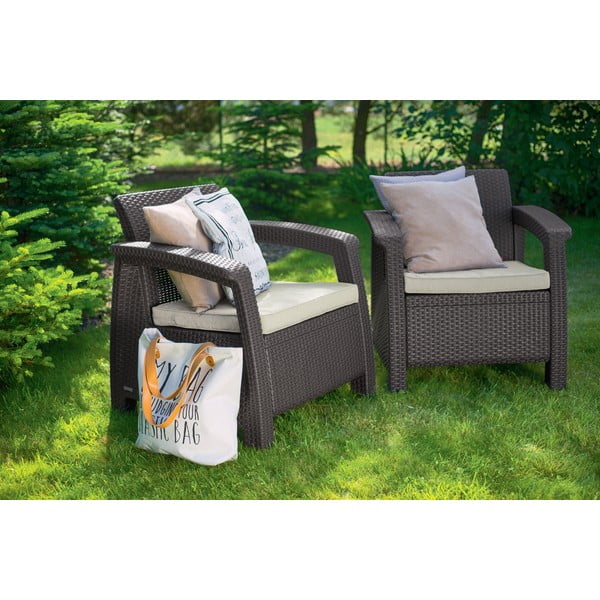 Brūns dārza atpūtas krēsls Corfu – Keter-image-2