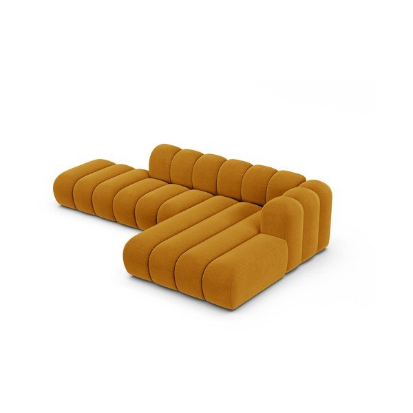 Dzeltens stūra dīvāns (ar labo stūri) Lupine – Micadoni Home-image-2