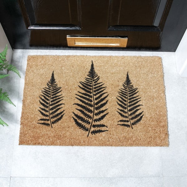Kokosšķiedras kājslauķis 40x60 cm Fern Leaf – Artsy Doormats-image-2
