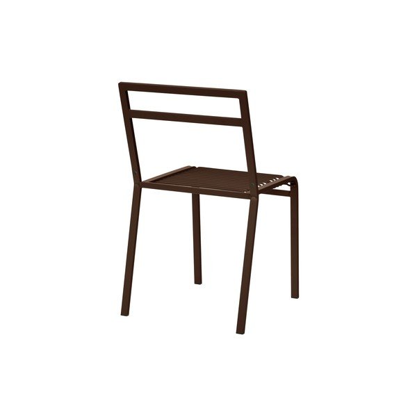 Tumši brūns metāla dārza krēsls Oto – noo.ma-image-3