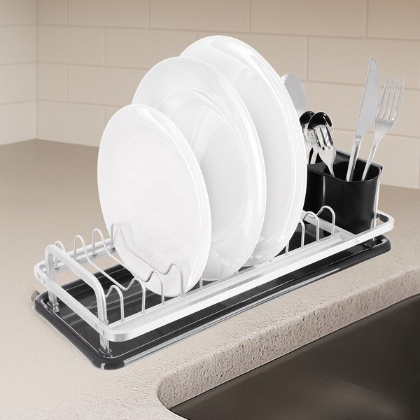 Melnbalts metāla trauku žāvētājs 41,5x17 cm Deluxe – Orion-image-1