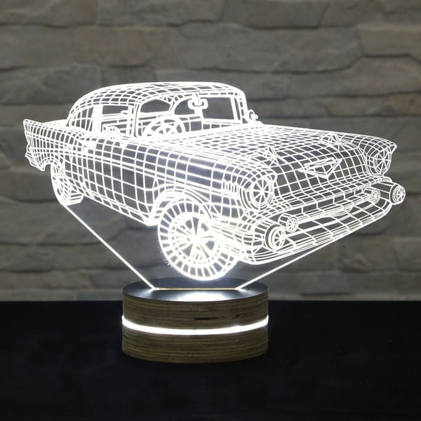 Super auto 3D galda lampa