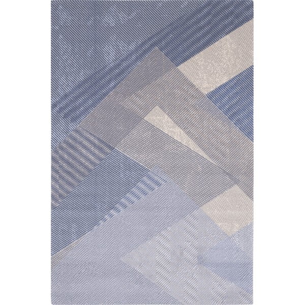 Gaiši zils vilnas paklājs 200x300 cm Mesh – Agnella