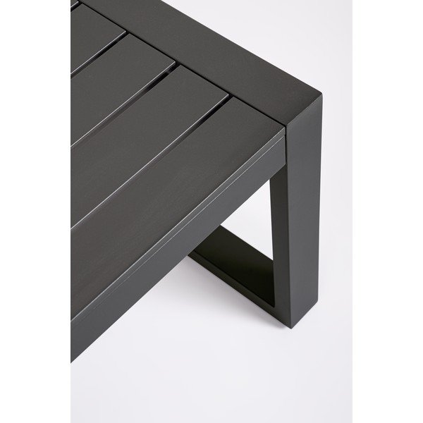 Antracīta pelēks alumīnija dārza atpūtas komplekts 4 personām Hilde – Bizzotto-image-3