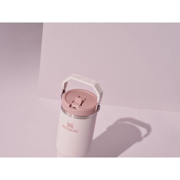 Gaiši rozā nerūsējošā tērauda termoss 410 ml IceFlow™ Flip Straw 2.0 Tumbler Rose Quartz – Stanley-image-4