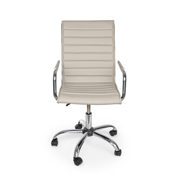 Pelēkbrūns mākslīgās ādas biroja krēsls Perth – Yes Everyday-image-2