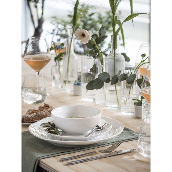 Sudraba krāsas nerūsējošā tērauda galda piederumi (16 gab.) Fuga – Gense-image-3